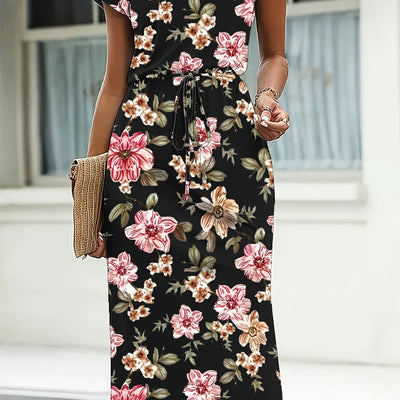 Claire | Bloemenjurk met flatterende taille-accent
