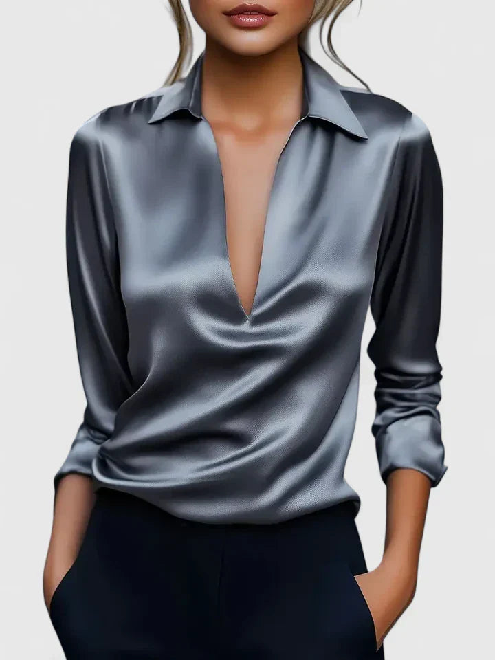 Juliette | Elegante blouse met tijdloze V-hals