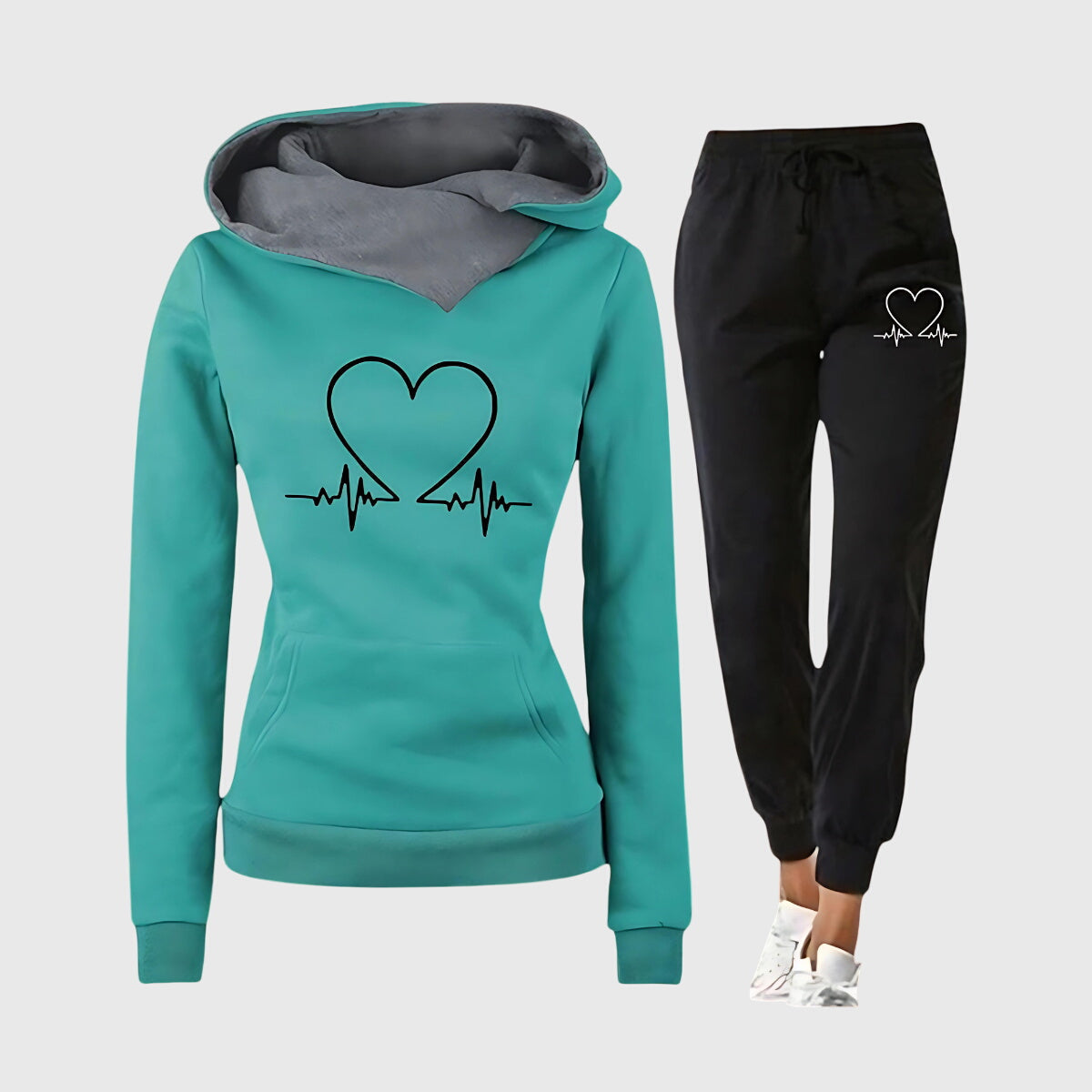 Aurélie | Comfort set met hartjesmotief