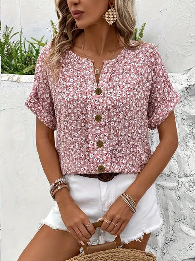 Sophie | Luchtige Vintage Bloemenblouse