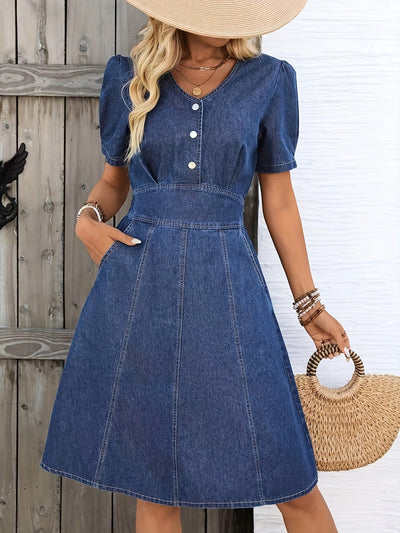 Anouk | Elegante Denim Jurk