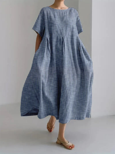 Colette | Luchtige jurk met retrostrepen