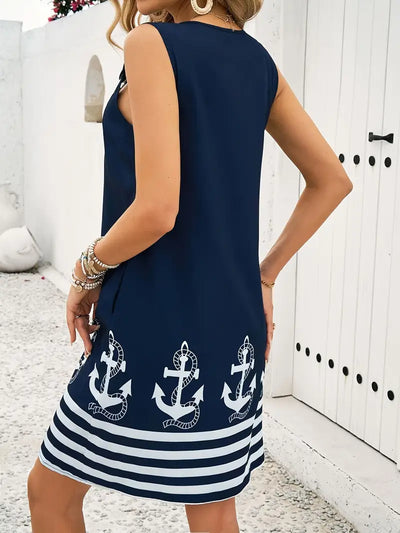 Noelle™ – Zomerjurk met Anker Print