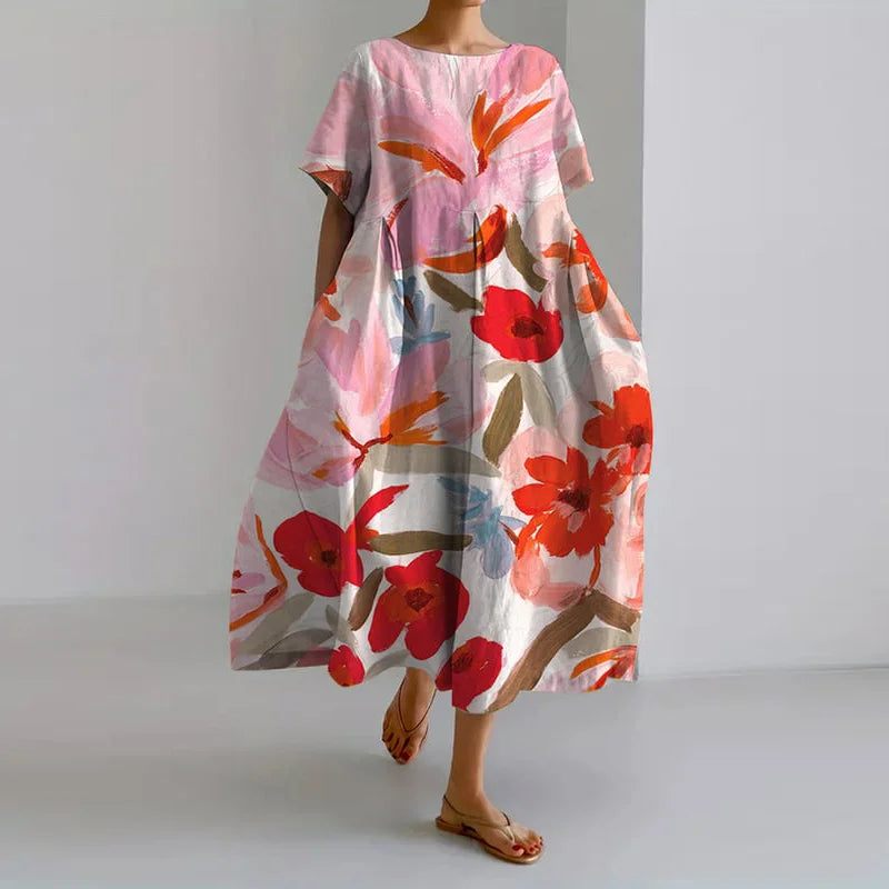 Aurélie | Bloemenjurk metvloeiende elegantie