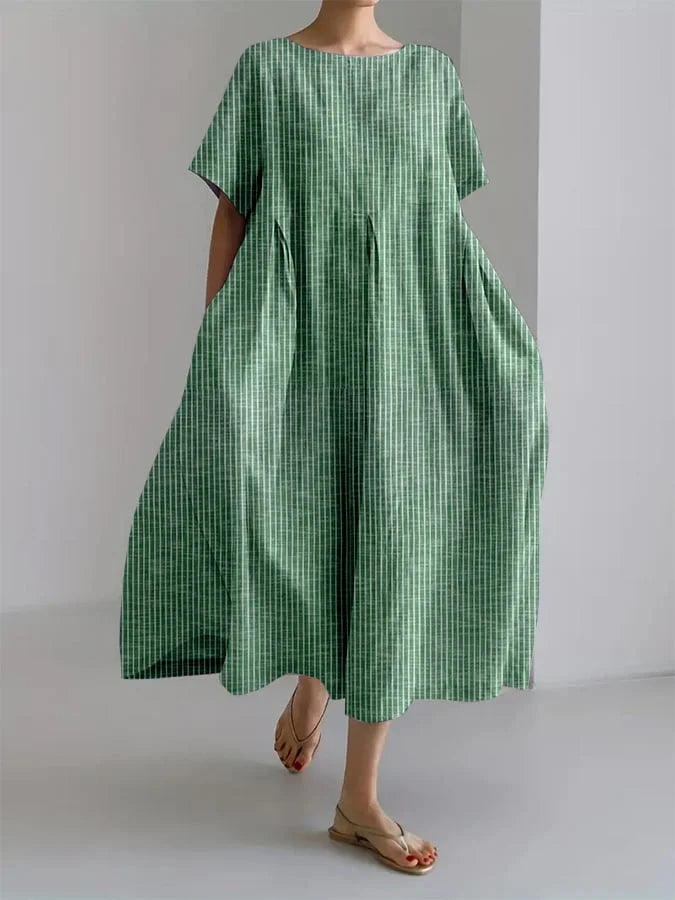 Colette | Luchtige jurk met retrostrepen