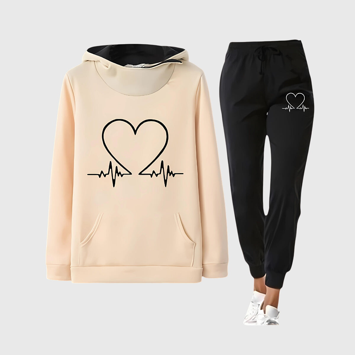 Aurélie | Comfort set met hartjesmotief