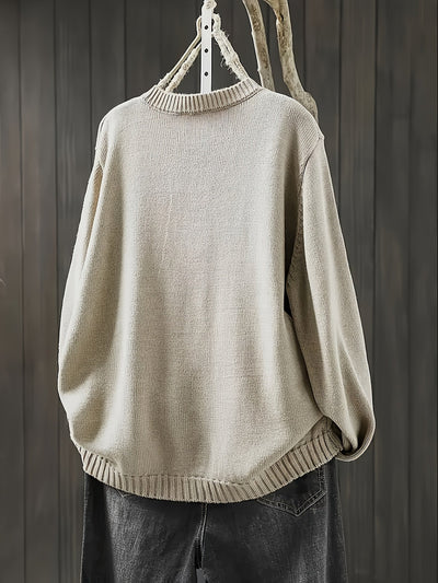 Françoise | Comfortabele cardigan met decoratieve knopen
