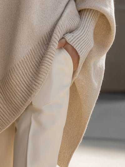 Anneta | Oversized poncho trui