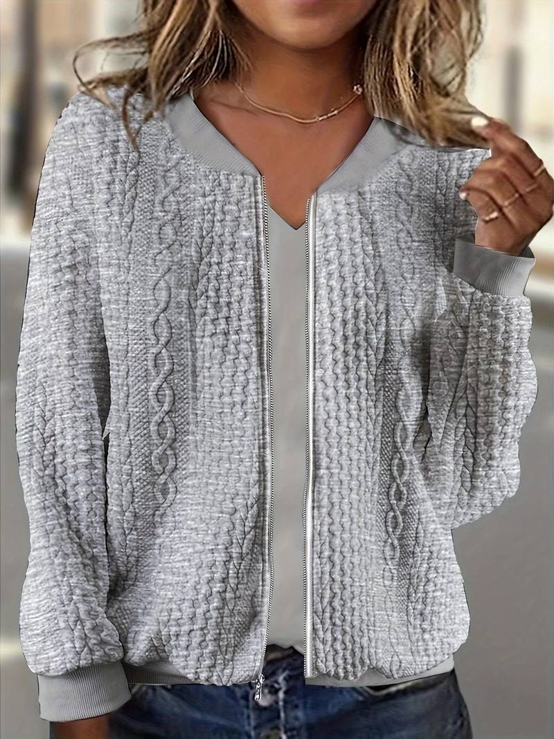 Noëlle | Grijze V-hals cardigan