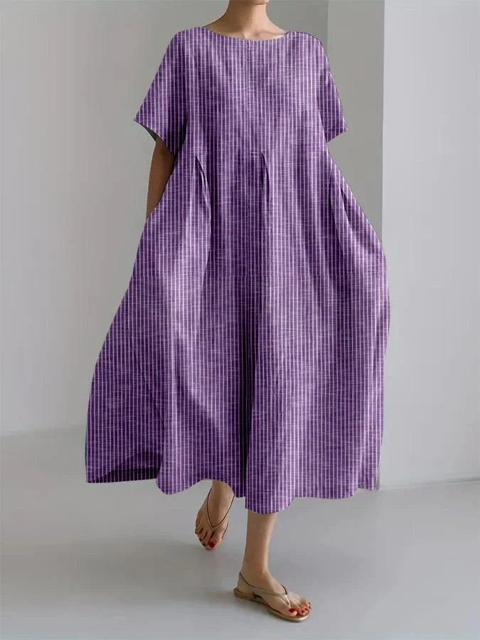 Colette | Luchtige jurk met retrostrepen