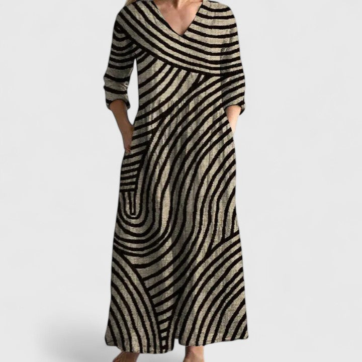 Elodie | Losvallende jurk met speelse print