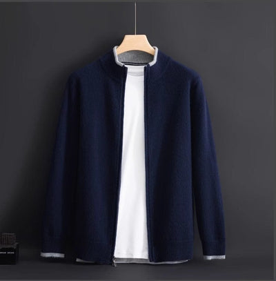 Aidan | Crown Cashmere Cardigan met Rits