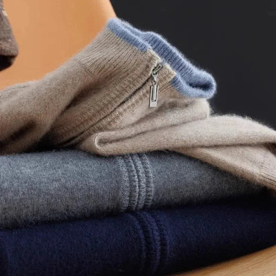 Aidan | Crown Cashmere Cardigan met Rits