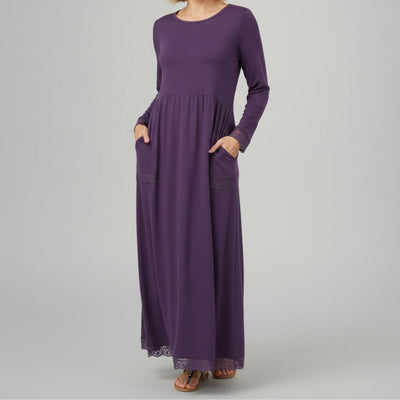 Aster | Maxi-jurk met lange mouwen