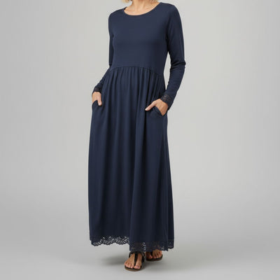 Aster | Maxi-jurk met lange mouwen