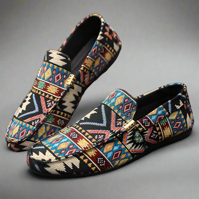 Presco | Boheemse Andes Canvas Loafer