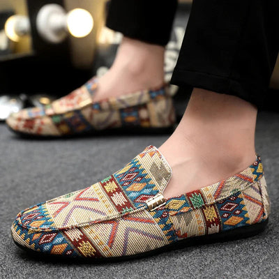 Presco | Boheemse Andes Canvas Loafer