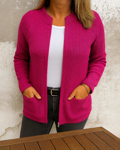 Sarina | Gebreid vest met ritssluiting