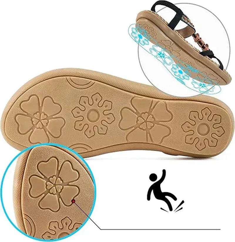 Viviane | Comfort+ sandalen met orthopedische steun en elegante sleehak
