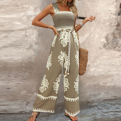 Mira – Mouwloze Jumpsuit met Bloemenprint