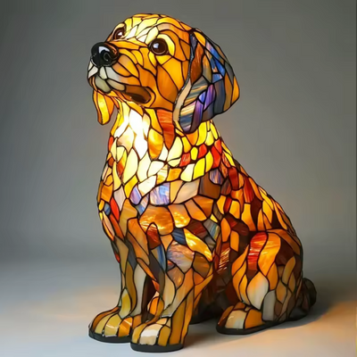 Lichtgevende Hond | Handgemaakte Lamp die Harten Laat Stralen