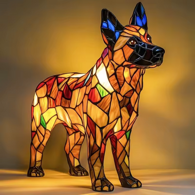 Lichtgevende Hond | Handgemaakte Lamp die Harten Laat Stralen
