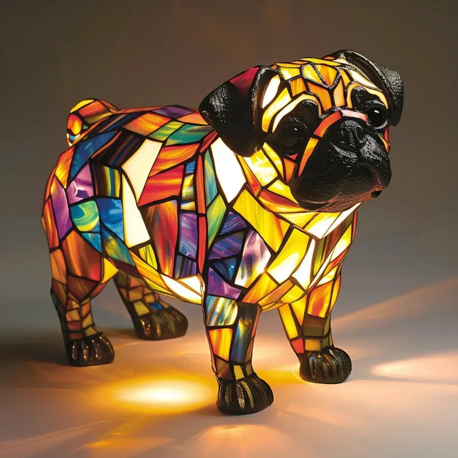 Lichtgevende Hond | Handgemaakte Lamp die Harten Laat Stralen