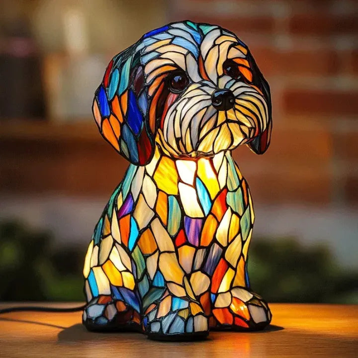 Lichtgevende Hond | Handgemaakte Lamp die Harten Laat Stralen