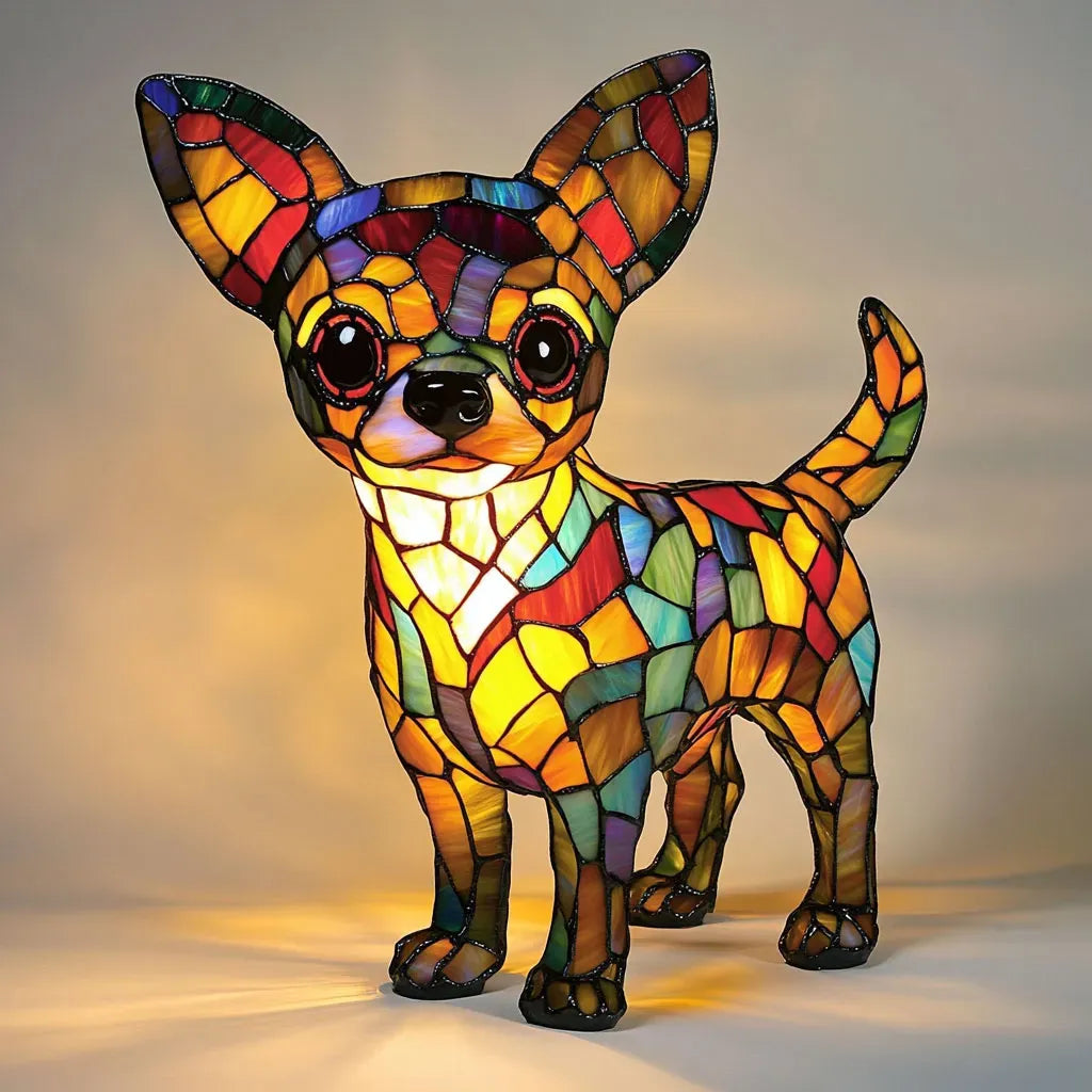 Lichtgevende Hond | Handgemaakte Lamp die Harten Laat Stralen