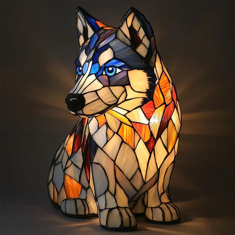Lichtgevende Hond | Handgemaakte Lamp die Harten Laat Stralen