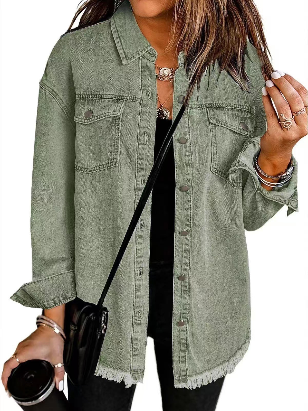 Simone | Denim jas met tijdloze snit