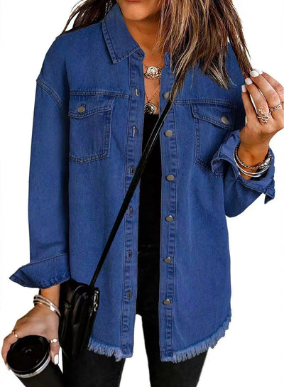 Simone | Denim jas met tijdloze snit