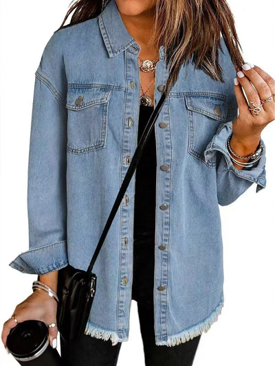 Simone | Denim jas met tijdloze snit