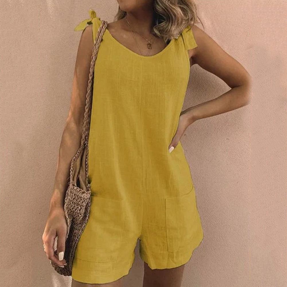 Una | Jumpsuit met Strikbandjes en Zakken – Charmant detail, ultiem draagcomfort