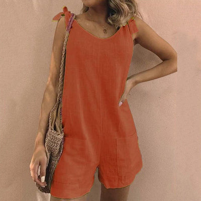 Una | Jumpsuit met Strikbandjes en Zakken – Charmant detail, ultiem draagcomfort