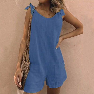 Una | Jumpsuit met Strikbandjes en Zakken – Charmant detail, ultiem draagcomfort