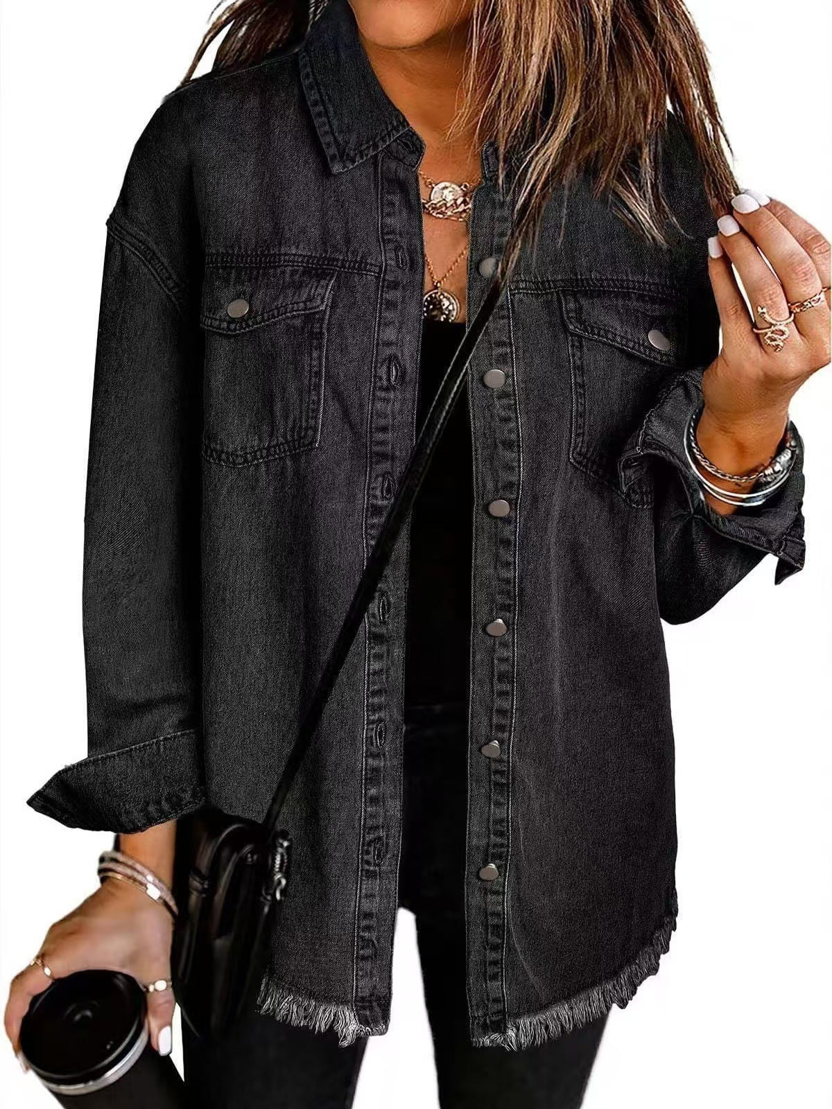 Simone | Denim jas met tijdloze snit