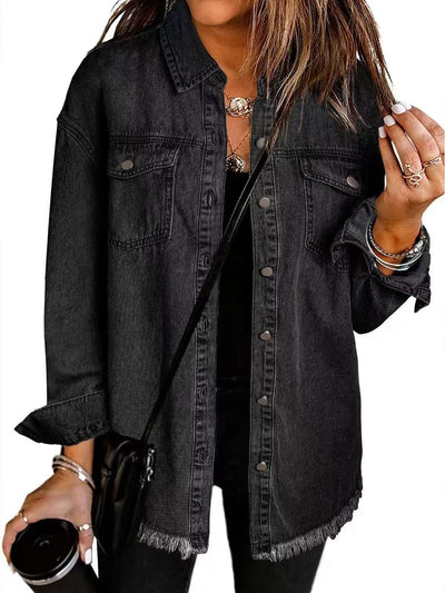 Simone | Denim jas met tijdloze snit