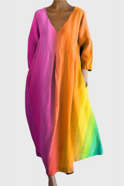 Claire | Comfortabele jurk met elegante V-hals