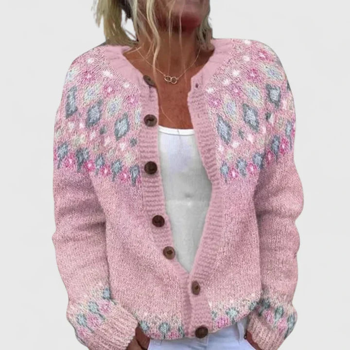 Isabelle | Warme vestjas met elegante knopen