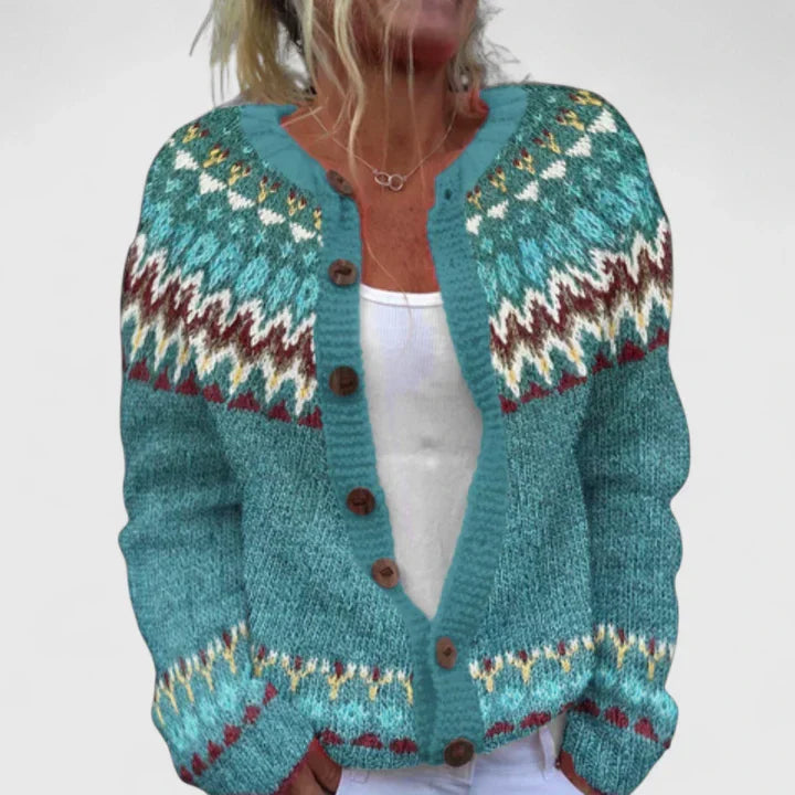 Isabelle | Warme vestjas met elegante knopen