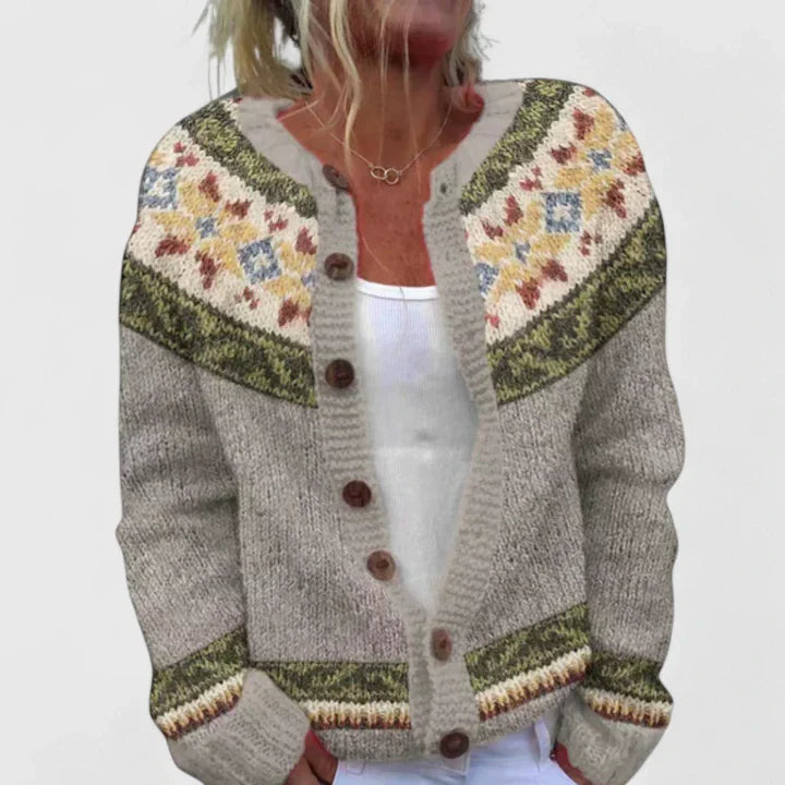 Isabelle | Warme vestjas met elegante knopen