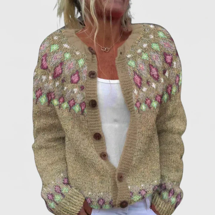 Isabelle | Warme vestjas met elegante knopen