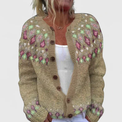 Isabelle | Warme vestjas met elegante knopen
