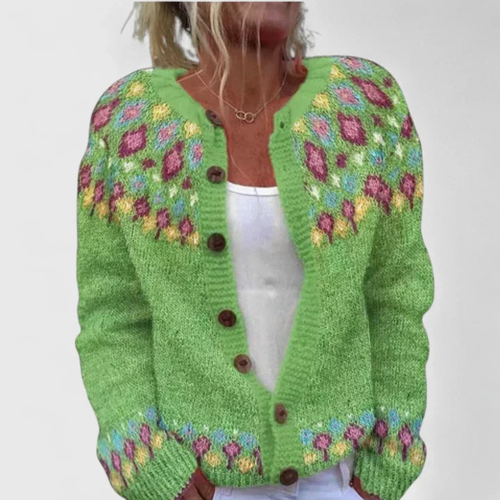 Isabelle | Warme vestjas met elegante knopen