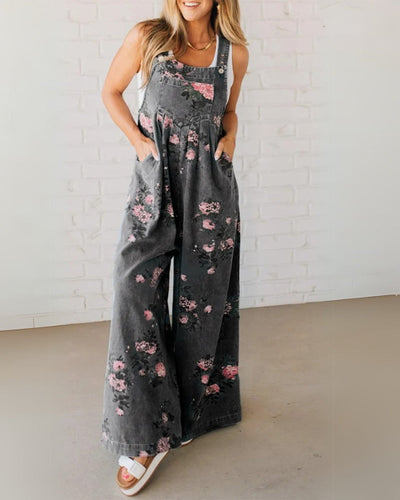 Sanne | Denim salopette met speelse details