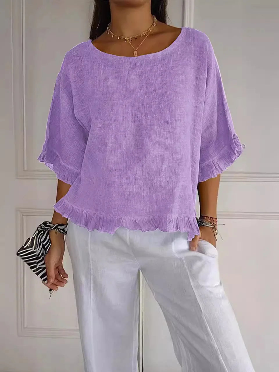 Elara | Luchtige blouse met vrouwelijk detail