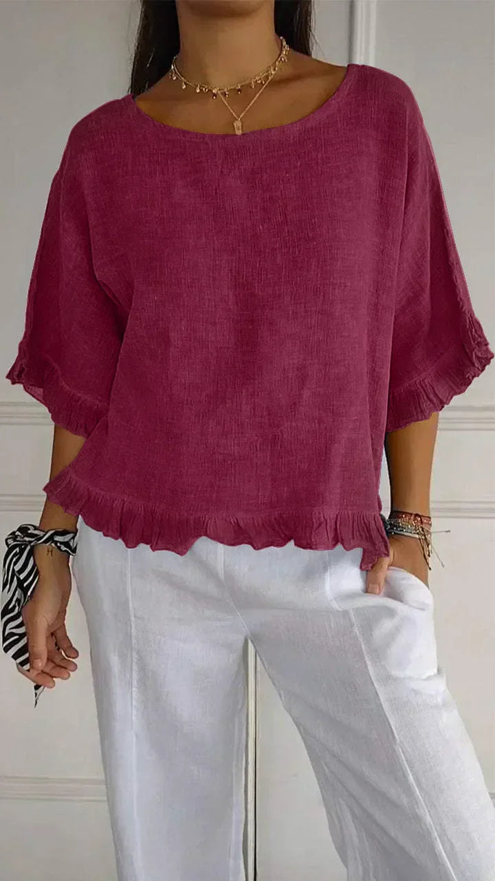 Elara | Luchtige blouse met vrouwelijk detail