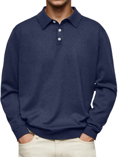 Brent | Casual Poloshirt Met Lange Mouwen