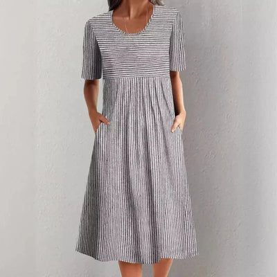 Florine | Casual Jurk met Ronde Hals